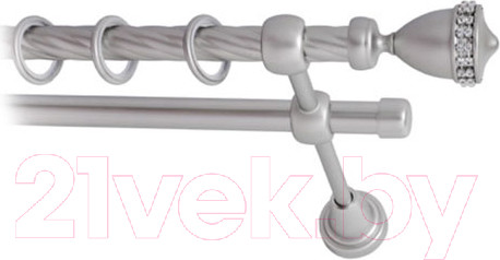 Изображение товара Карниз для штор Lm Decor Кубок 110 2р витой (сатин, 2.4м)