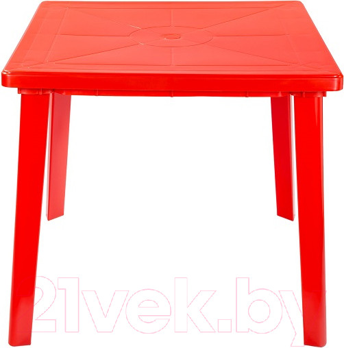 Изображение товара Стол пластиковый Стандарт Пластик Групп Квадратный 80х80 (красный)