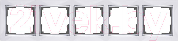 Изображение товара Рамка для выключателей и розеток Werkel Snabb WL03-Frame-05 / a030802 (белый)