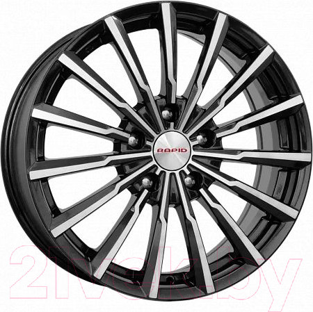 Изображение товара Литой диск K&K Акцент (КС562) 17x7" 5x114.3мм DIA 67.1мм ET 41мм Алмаз черный