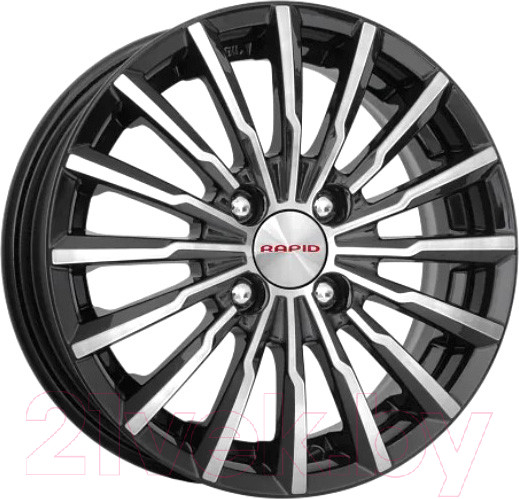 Изображение товара Литой диск K&K Акцент (КС641) 14x5.5" 4x100мм DIA 67.1мм ET 39мм Алмаз черный