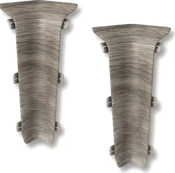 Изображение товара Уголок для плинтуса Lexida 215 Дуб снежный (8см, 2шт, внутренний, флоупак)
