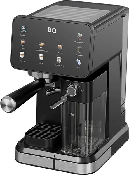 Изображение товара Кофеварка эспрессо BQ ECM1089A (Black/Steel)