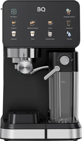 Изображение товара Кофеварка эспрессо BQ ECM1089A (Black/Steel)