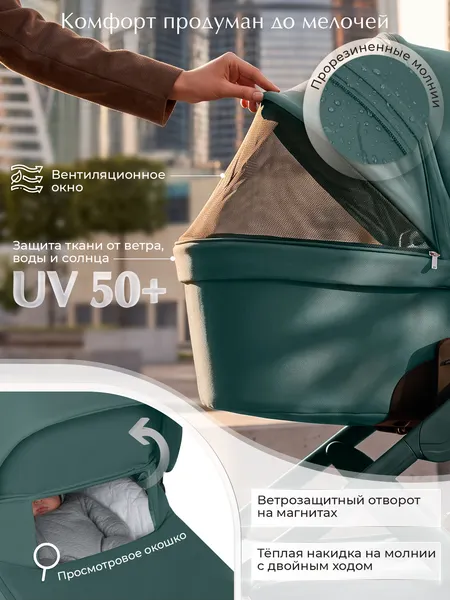 Изображение товара Детская универсальная коляска Sweet Baby 2в1 SBL Dolce (Emerald)