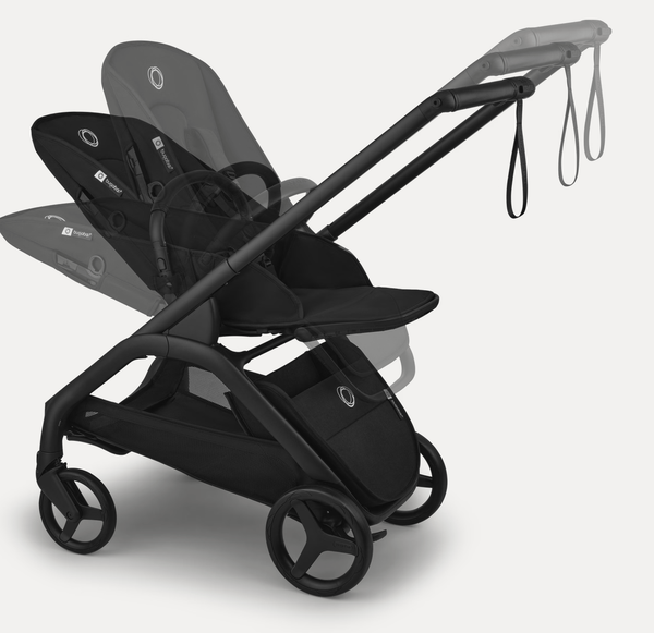Изображение товара Детская прогулочная коляска Bugaboo Dragonfly complete (Graphite/Grey Melange Plus)