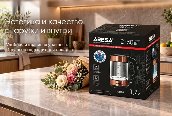 Изображение товара Электрочайник Aresa AR-3503