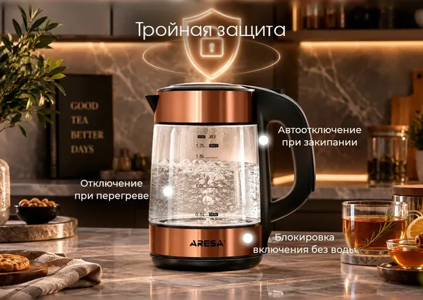 Изображение товара Электрочайник Aresa AR-3503