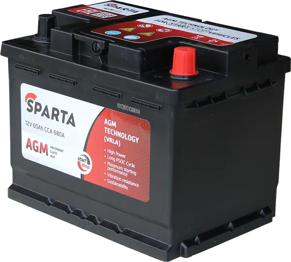 Изображение товара Автомобильный аккумулятор SPARTA AGM-L2 (60 А/ч)