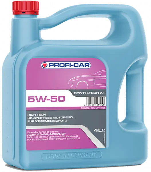 Изображение товара Моторное масло Profi-Car Synth-Tech XT SAE 5W50 (4л)