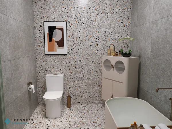 Изображение товара Плитка ProGres Terrazzo Nova NR0373К (600x600, серый)