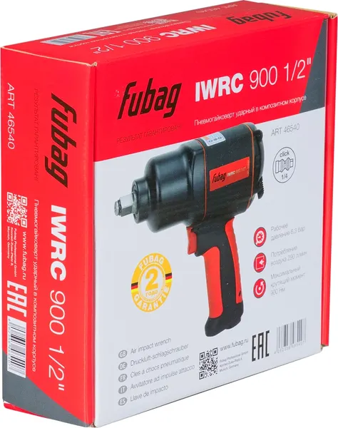 Изображение товара Пневмогайковерт Fubag IWRC 900 1/2'' / 46540