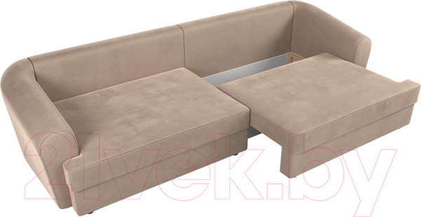 Изображение товара Диван Лига Диванов Милтон / 100652 (велюр MR бежевый)