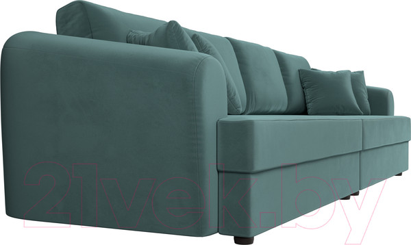 Изображение товара Диван Лига Диванов Милтон / 100653 (велюр MR бирюзовый)