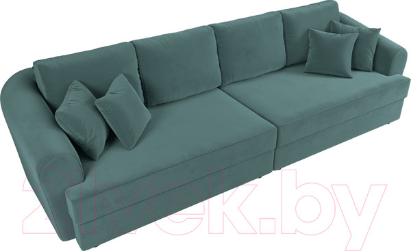 Изображение товара Диван Лига Диванов Милтон / 100653 (велюр MR бирюзовый)