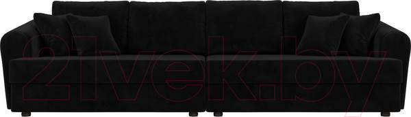 Изображение товара Диван Лига Диванов Милтон / 100658 (велюр MR черный)