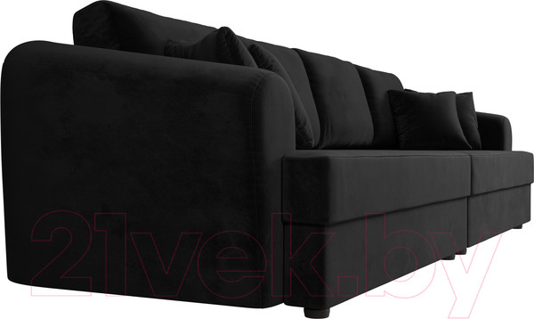 Изображение товара Диван Лига Диванов Милтон / 100658 (велюр MR черный)