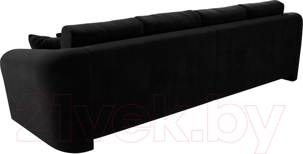 Изображение товара Диван Лига Диванов Милтон / 100658 (велюр MR черный)