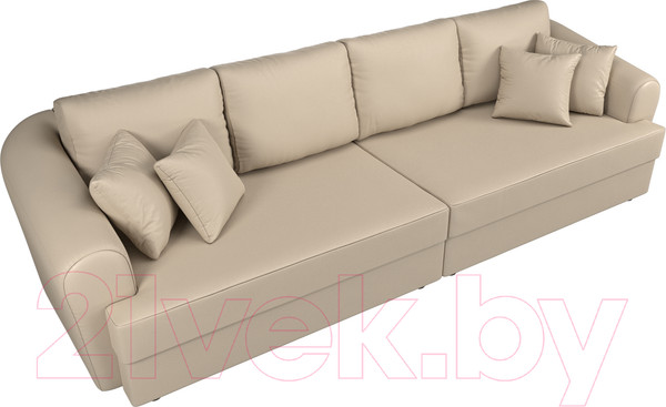 Изображение товара Диван Лига Диванов Милтон / 100668 (экокожа бежевый)