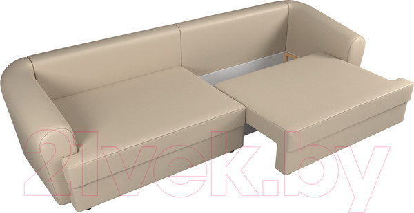 Изображение товара Диван Лига Диванов Милтон / 100668 (экокожа бежевый)