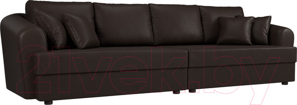 Изображение товара Диван Лига Диванов Милтон / 100670 (экокожа коричневый)