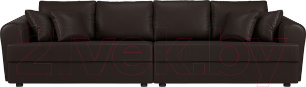 Изображение товара Диван Лига Диванов Милтон / 100670 (экокожа коричневый)