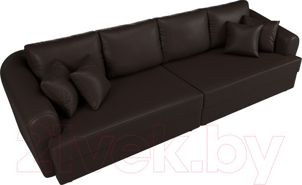 Изображение товара Диван Лига Диванов Милтон / 100670 (экокожа коричневый)