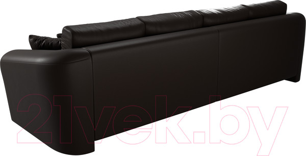 Изображение товара Диван Лига Диванов Милтон / 100670 (экокожа коричневый)