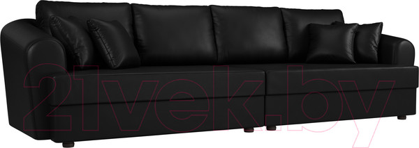 Изображение товара Диван Лига Диванов Милтон / 100671 (экокожа черный)