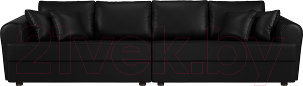 Изображение товара Диван Лига Диванов Милтон / 100671 (экокожа черный)
