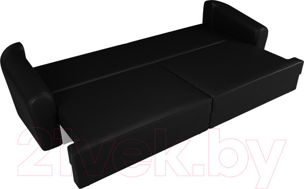 Изображение товара Диван Лига Диванов Милтон / 100671 (экокожа черный)