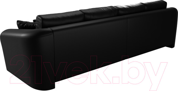 Изображение товара Диван Лига Диванов Милтон / 100671 (экокожа черный)