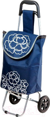 Изображение товара Сумка-тележка Perfecto Linea 42-661010 (синий, цветок)