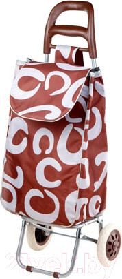 Изображение товара Сумка-тележка Perfecto Linea 42-307013 (коричневый, круги)