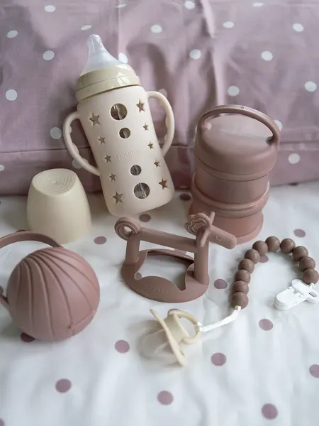 Изображение товара Чехол для бутылочки Paomma Стеклянной (240мл, Light Grey)