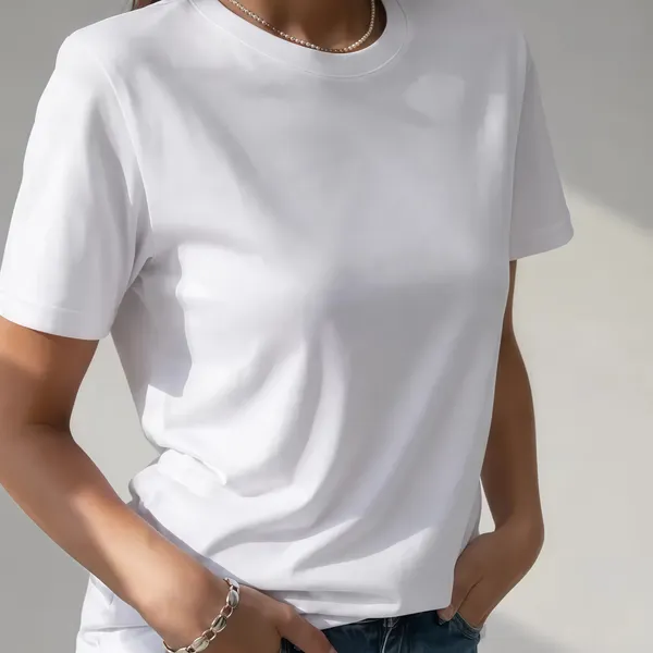 Изображение товара Футболка Oddiy Regular Basi Женская (р.170-176-96-102-48-L, белый)