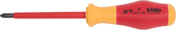 Изображение товара Отвертка Felo Диэлектрическая крестовая PH2X100 / 91420390