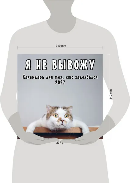 Изображение товара Календарь настенный Эксмо Я не вывожу! 2027 год (9785042472015)