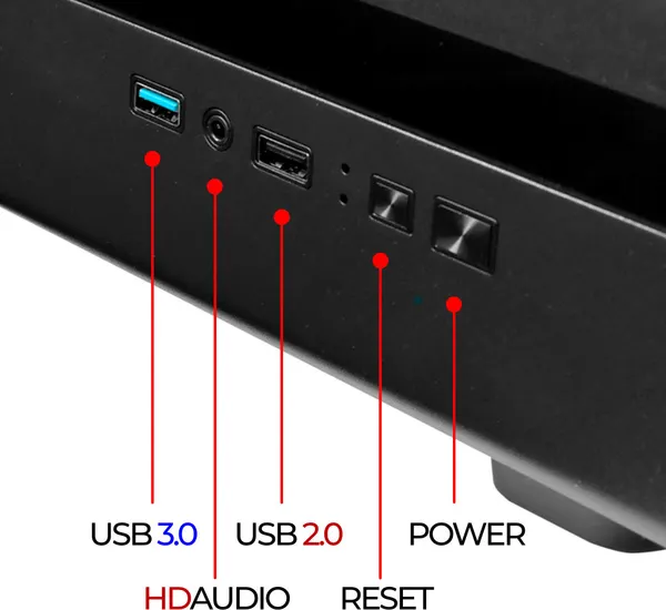 Изображение товара Корпус для компьютера Ginzzu GL170 (черный)