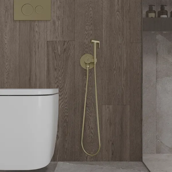 Изображение товара Гигиенический душ со смесителем Oliveeka OL-829909+88239017-BG (золотой матовый)