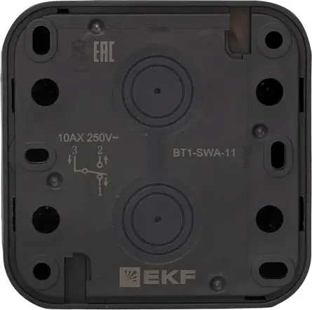 Изображение товара Выключатель EKF Бронто BT1-SWA-11 (антрацит)