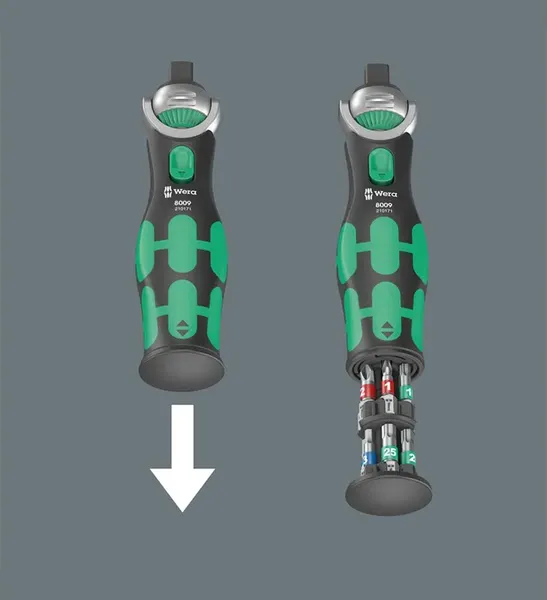 Изображение товара Рукоятка отверточная WERA 8009 Zyklop Pocket Set 1 / 05004280001