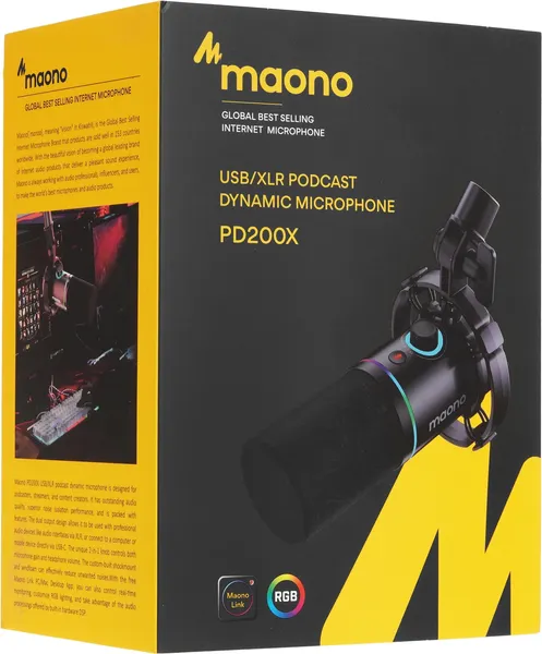 Изображение товара Микрофон Maono PD200X (черный)