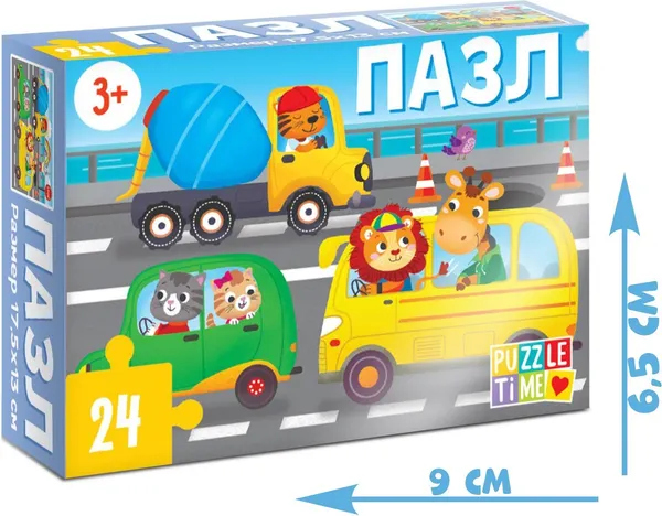 Изображение товара Пазл Puzzle Time В городе / 7005865 (24эл)