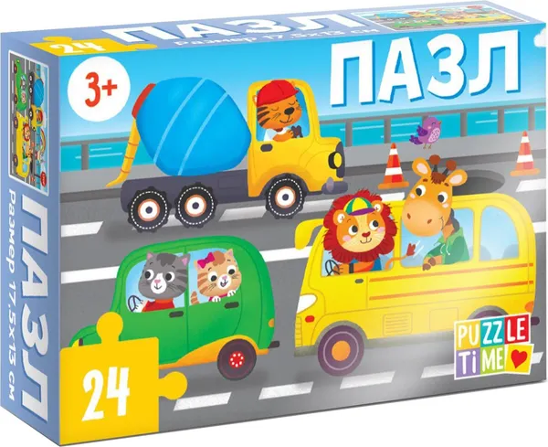 Изображение товара Пазл Puzzle Time В городе / 7005865 (24эл)