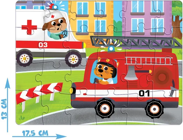 Изображение товара Пазл Puzzle Time Полезные машины / 7005855 (24эл)