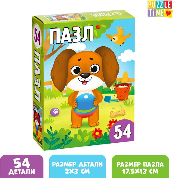 Изображение товара Пазл Puzzle Time Щенок / 7795236 (54эл)