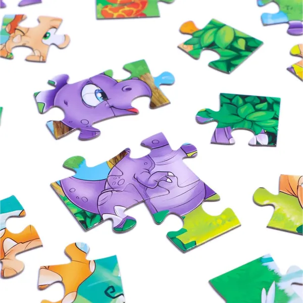 Изображение товара Пазл Puzzle Time Веселые динозаврики / 7005847 (24эл)