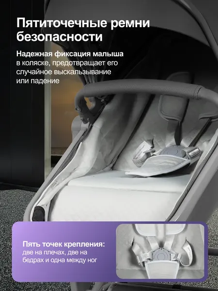 Изображение товара Детская универсальная коляска Aimile Adventurer PU / ADVPU-22 (темно-серый)