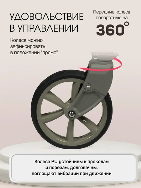 Изображение товара Детская универсальная коляска Aimile Adventurer PU / ADVPU-20 (хаки)